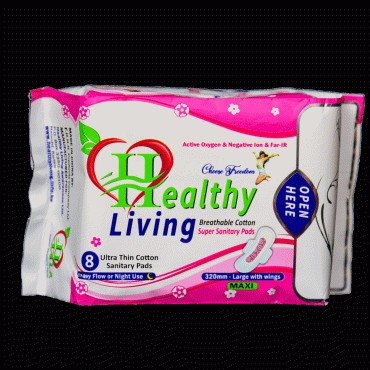 HEALTHY LIVING SANTARY PAD 320MM (NIGHT USE / HEAVY FLOW)