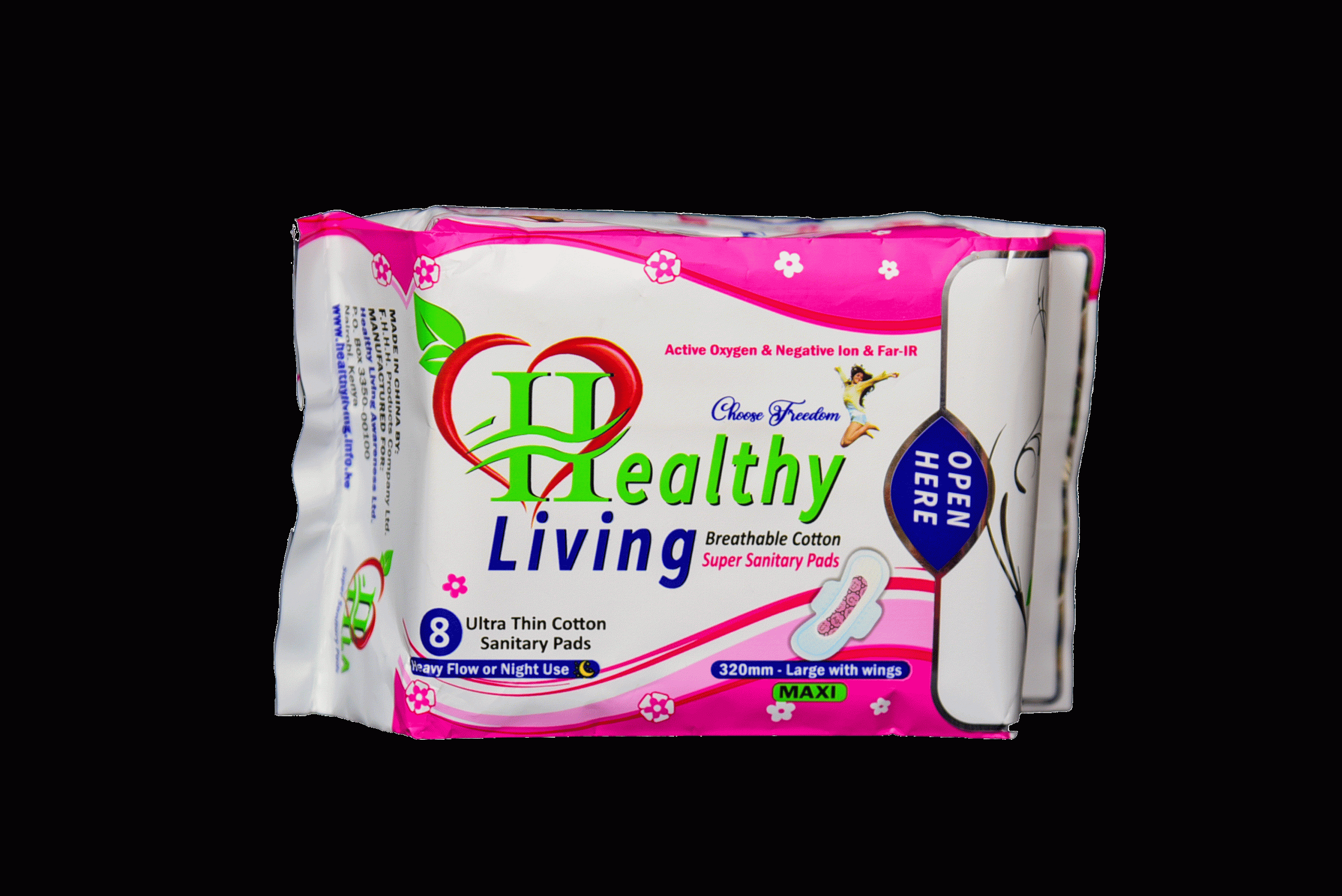 HEALTHY LIVING SANTARY PAD 320MM (NIGHT USE / HEAVY FLOW)